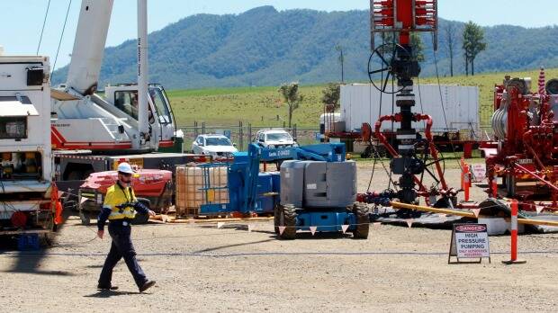 A CSG well at AGL's proposed gas field near Gloucester. Pic: Ryan Osland
