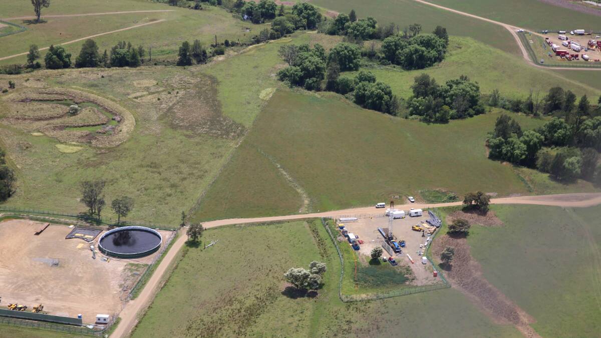 An AGL fracking test site at Gloucester