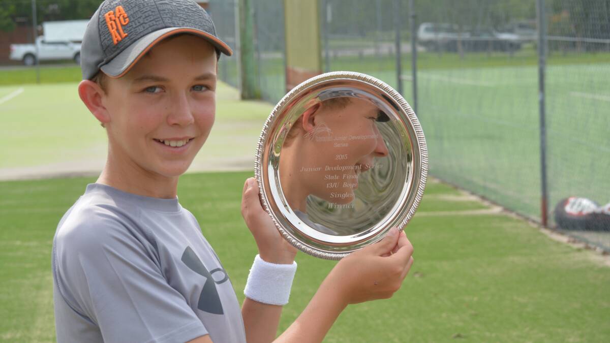 Lleyton Richards with his NSW State Champion award.