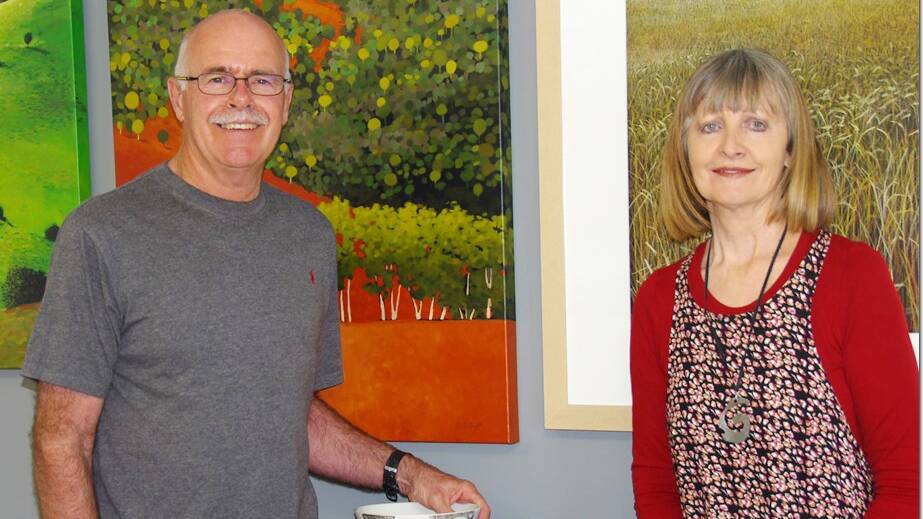 Peter and Yvette Hugill literally combined their talents for their latest joint exhibition.