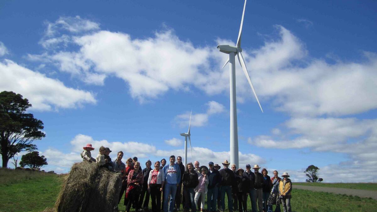This community owned wind turbine in Victoria was just one example of a community owned renewable energy project discussed at the conference in Gloucester.