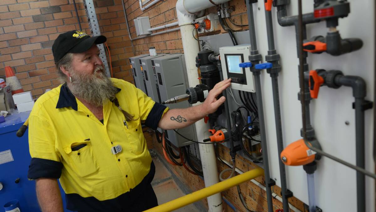Process controller Mick Standen shows off some of Gloucester's recent upgrade.