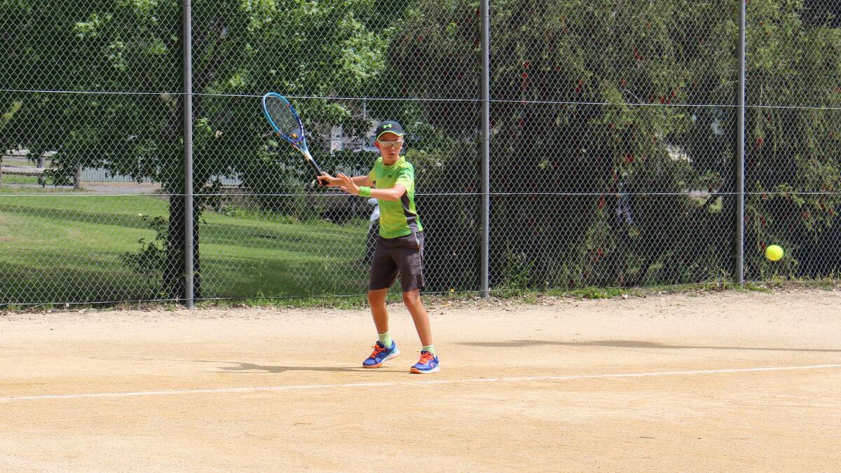 NSW Country Champion and local Lleyton Richards competing in the 14/U at this year’s Gloucester Open.