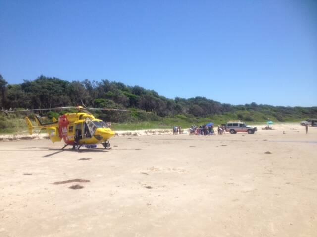 COASTAL DUTIES: The Tamworth-based rescue helicopter  was called on to respond to a job on the mid-north coast.