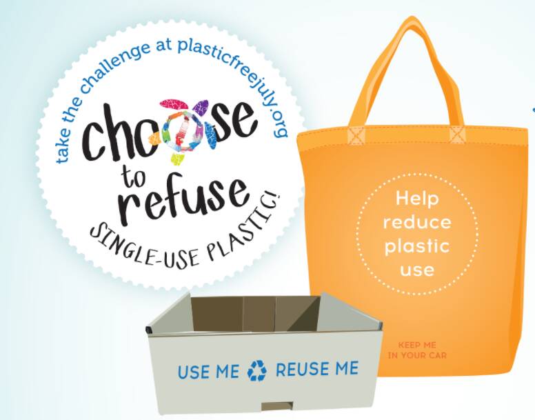 Plastic Free July: By undertaking the challenge you take steps to avoid landfill waste, reduce your eco footprint, and protect the ocean.