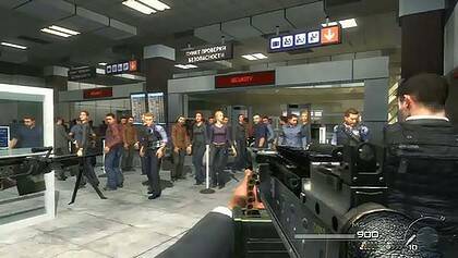 The airport scene from Call of Duty: Modern Warfare 2.