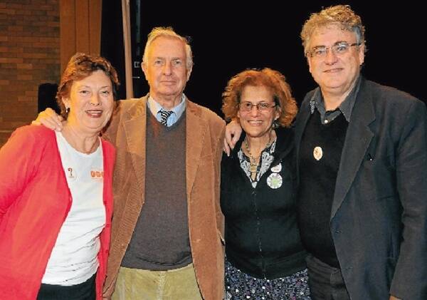 Lindy Dupree, Michael Wilding, Susanne Gervay OAM and Stephen Measday at the highly successful three-day Gloucester Writers Festival.