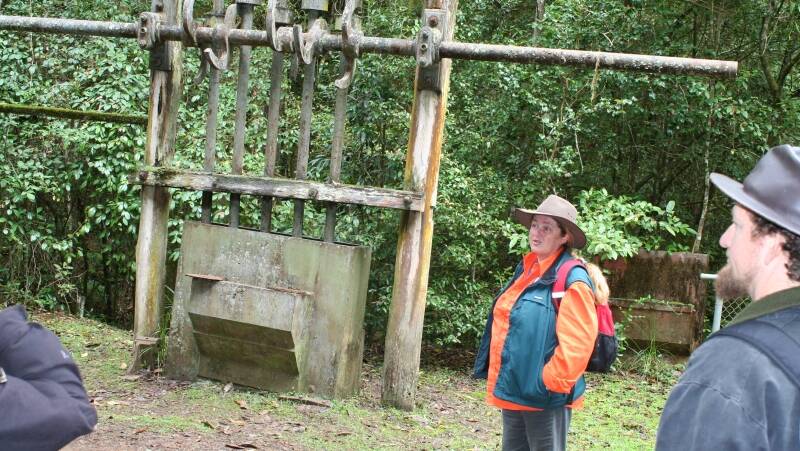 Tour guide Melissa Attwood at the Copeland Tops State Conservation Area.