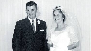 The couple on their wedding day in 1964.