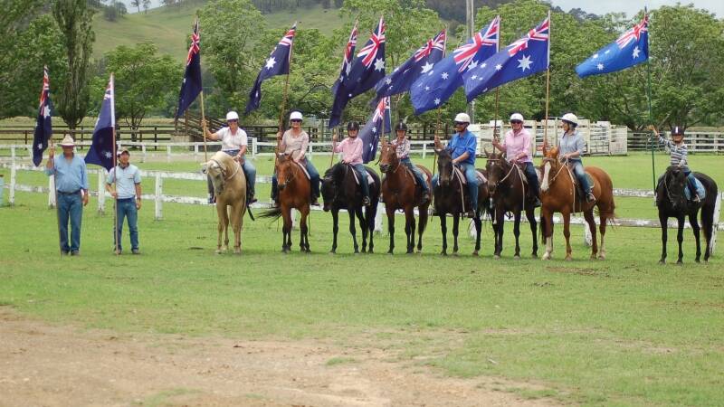 Members of the Gloucester branch of the Australian Stock Horse Society enjoyed a muscial flag ride at the showground on Sunday.
