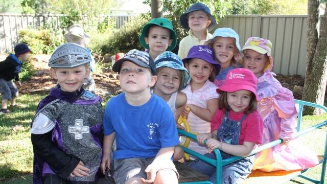 Gloucester Preschool students (front row l-r) Jackson Kilmurray,  Marshall Guthridge, Charlie Clarke, Amy Fry and Sophie Leneham. Back row (l-r)  Andrew Fraser, Albie Cameron, Lucy Willson and Lillianne Dangerfield. 