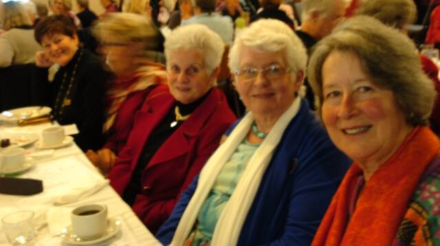 View members Susan Dixon, Vivien Webeck and Judy McCarthy at the zone conference.
