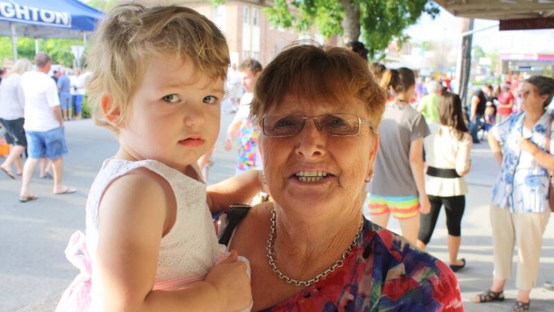 Reanna Gorton with grandmother Marlene.