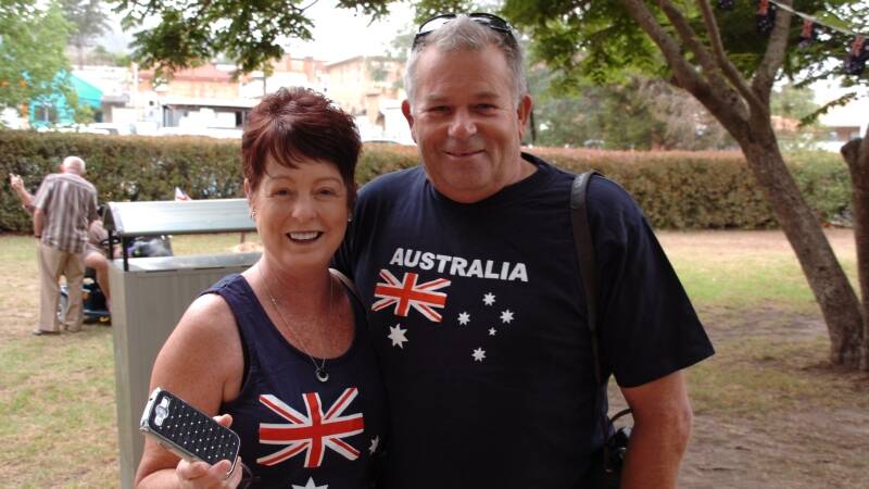 Susan and Carl Brunton get in on the Australia Day theme.