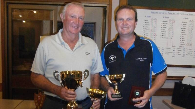 Men’s foursomes champions Doug and Paul Blanch.