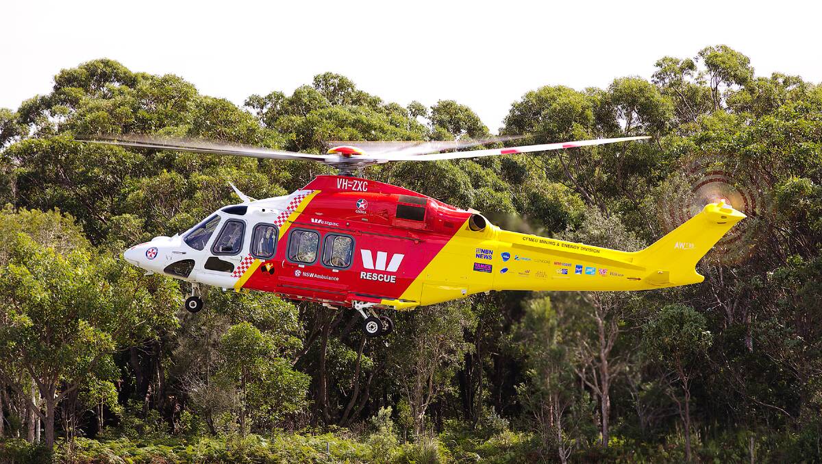 The Westpac Rescue Helicopter Gloucester Support Group will be holding their annual toy raffle at Gloucester Bowling Club on Sunday, November 19. File image.