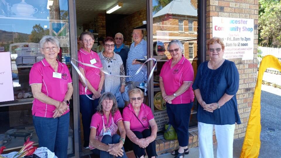 Community Shop Volunteers on hand for the official opening of their new shop on Church Street. Photo supplied.