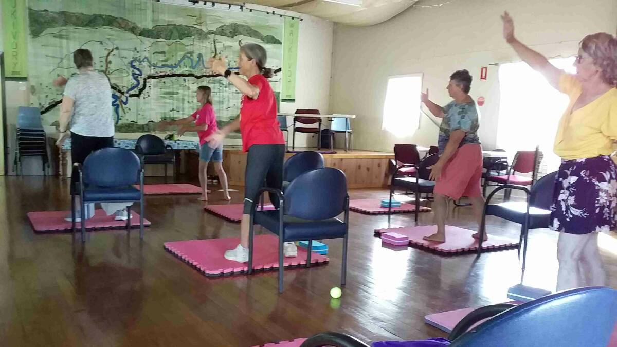 Waukivory Hall's VIVID Friday event featured a tai chi class led by Kathy Baxter. Picture supplied. 