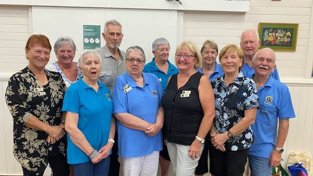 (L-R) Robyn Franks, Lorraine Hughes, Judy Earle, Allan George, Maree Norris, Christine Redman, Loris Jones, Rae Davies, Bev Fagan (auditor and public officer), Peter Hazell and Robert Sparke. Picture supplied.
