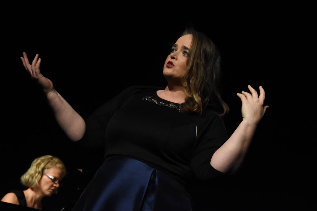 Laura Scandizzo from Sydney won the Mike Collins/Brian Croxen Award for Music Theatre, a Smile Scholarship and placed second in the open age championship. Photo: Scott Calvin.