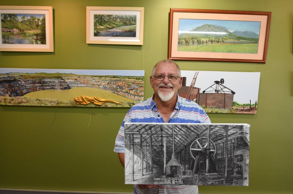 On show: John Holme's art exhibition Inside Outside is on at the Hallidays Point Library until February 22.