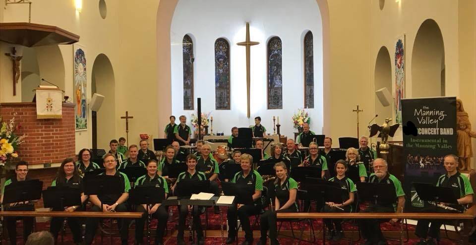 Manning Valley Concert Band during a recent performance at St John's Anglican Church in Taree.