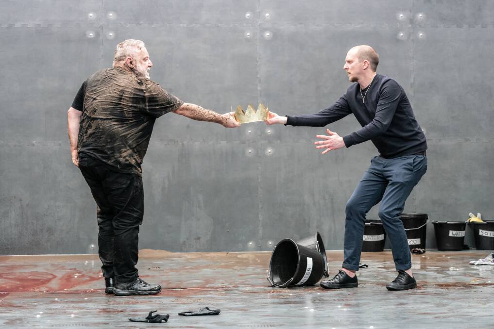 OnScreen: Simon Russell Beale and Leo Bill in The Tragedy of Richard II. Photo: by Marc Brenner.