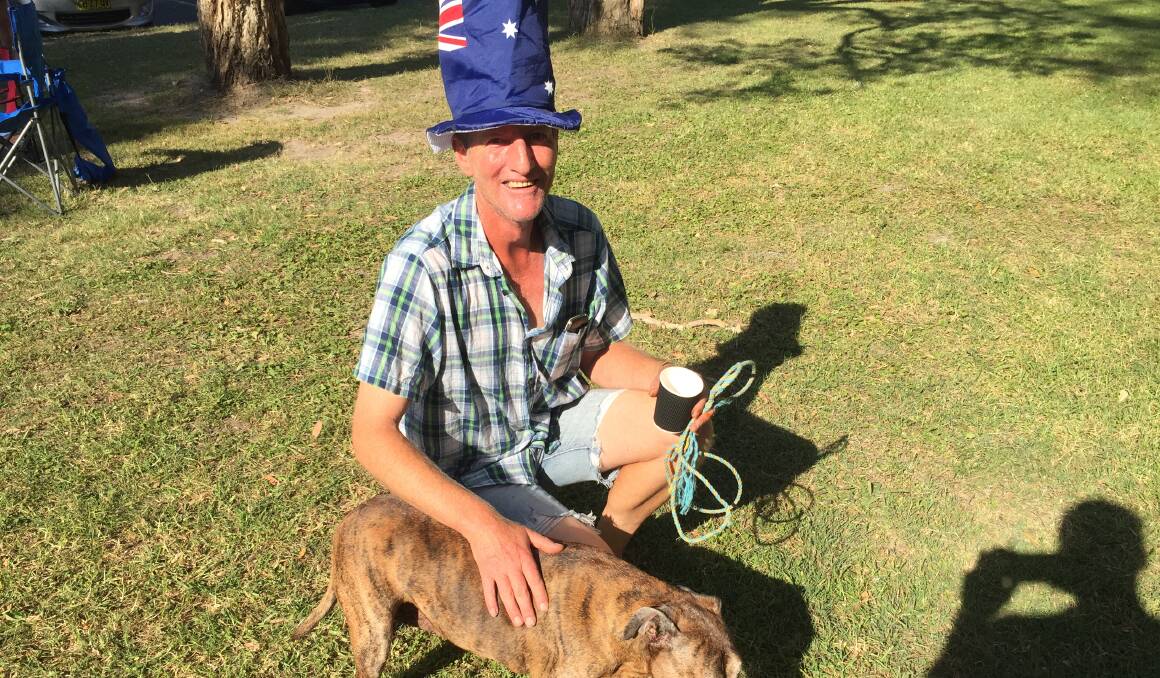 Nigel Anderson with his faithful dog Chook.