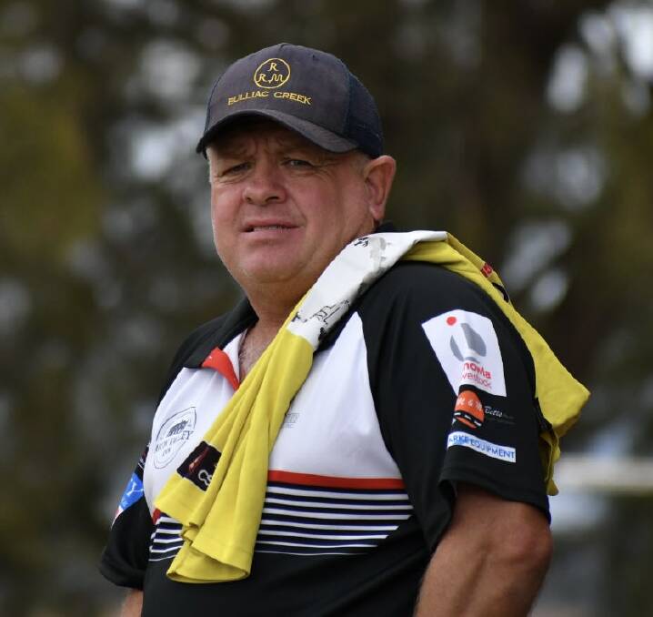 Gloucester Magpies coach Anthony 'Rambo' Alladice. The Magpies currently lead the competition and have nine wins from 10 games.