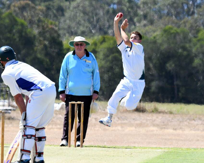 Andrew Fraser was among the younger brigade who played for Gloucester in the T1 cricket clash against Wingham at Wingham. Photo Scott Calvin.