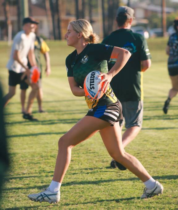 Forster-Tuncurry's Jorja Connors at a training session for the upcoming season.