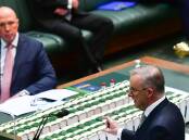 Prime Minister Anthony Albanese and opposition leader Peter Dutton in the first question time of the new Parliament. Picture: Elesa Kurtz