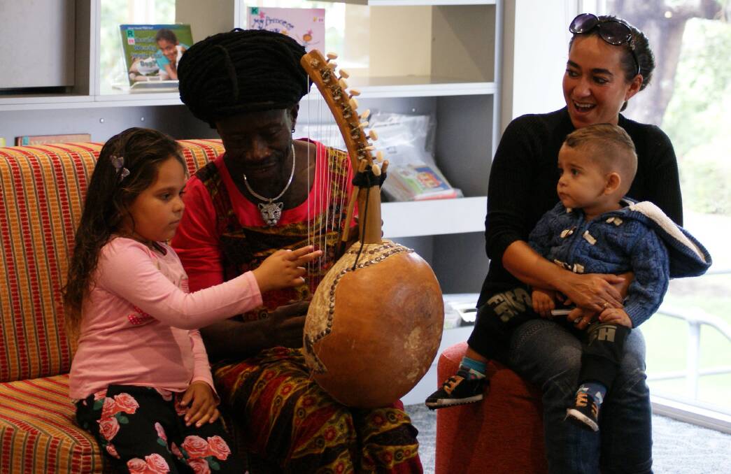 Harmony Day Storytime at Taree Library which featured Afro Moses.