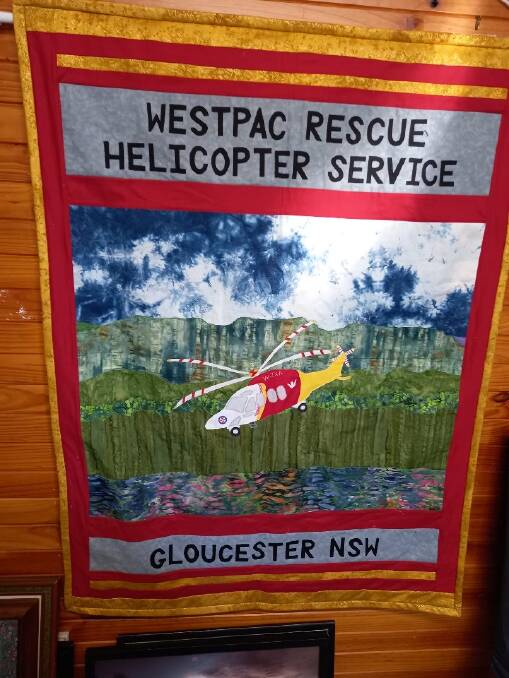 Pat Enright personally designed this art quilt and donated to for auction. Picture supplied