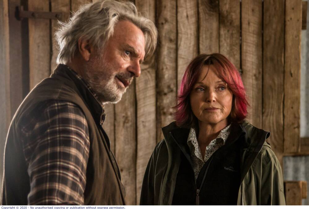 Sam Neill and Miranda Richardson in Rams. Picture: Supplied