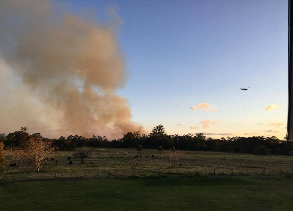 A bush fire in the Great Lakes burnt for more than two weeks in early September. CLICK ON THE PHOTO FOR THE FULL STORY.