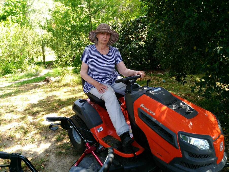 A new ride-on has given Patricia a marginal degree of independence in her garden.