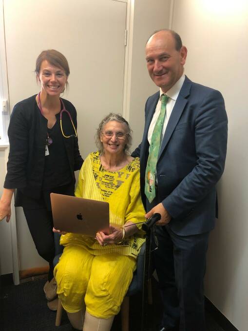 Dr Anna Lydtin and visiting associate professor, Dr Steven Faux have been assisting Patricia in her recovery through Skype.