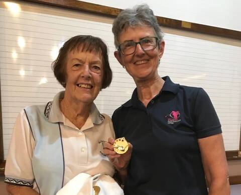 Gloucester Golf Club Ladies: Val Smith runner-up and Pat Burrows winner of the April Monthly Medal. Photo supplied