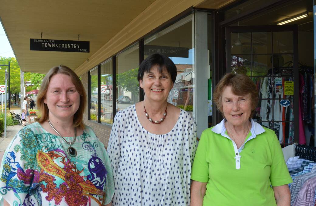Family venture: It's rare to find Evette Terras, Mandy Latimore and Janice Sansom in the shop at the same time. Photo Anne Keen