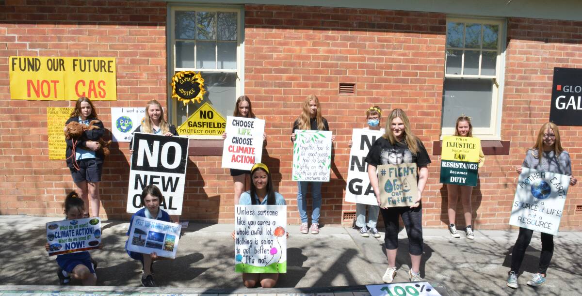 Gloucester students stood up for climate on September 25 last year at the meeting place. 