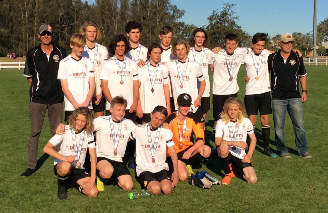 Gloucester Soccer Club's under 16s team made it all the way to the grand final in the Football Mid North Coast South junior competition.