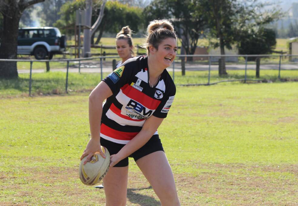 Brooke Turner is getting into the swing of thing at training. Photo Kirsten Jory