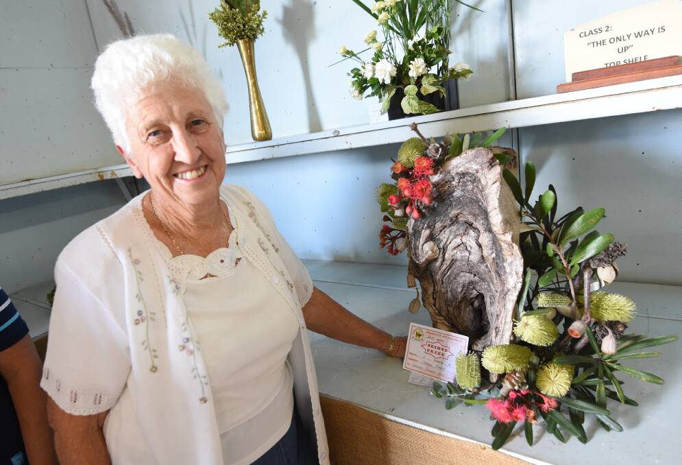 Gloucester's Carole Rinkin won second place in Floral Art Design in the Natures Rugged Side class at last year's Gloucester Show. 