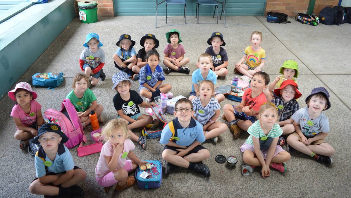 Some of the students enjoyed a bit of morning tea after hanging out with their buddies.