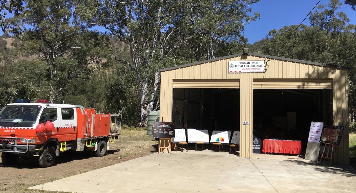 Bowman River RFS all set up for last year's Get Ready Weekend. Photo supplied