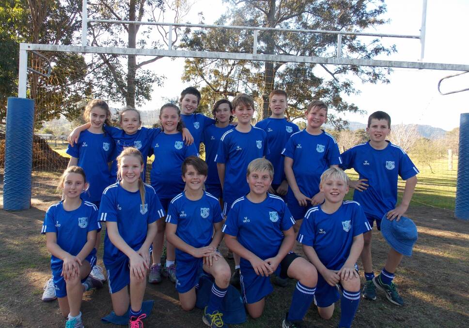 Barrington Public School's PSSA soccer team. The team won in a close match against Stroud. Photo supplied