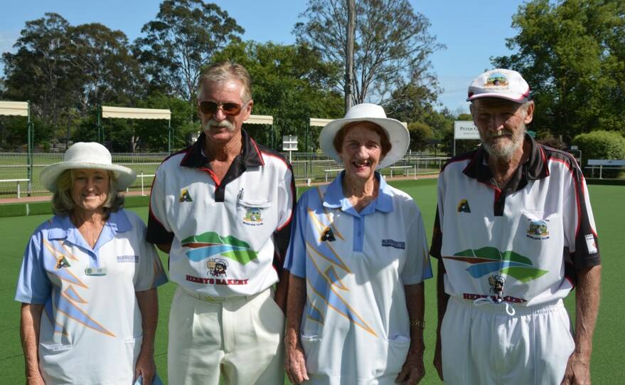 Club Championship Mixed Fours Winners: Saw Judy Sheely, Mike Sheely, Joan Ridgeway and John Andrews had a convincing win over their opposition.
