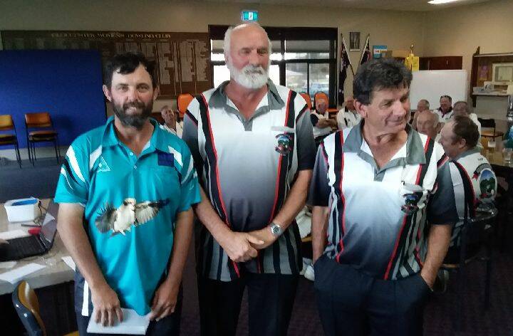 Second place team Steven Higgins, Tony Tersteeg and Mark Groves. Photo Anne Andrews
