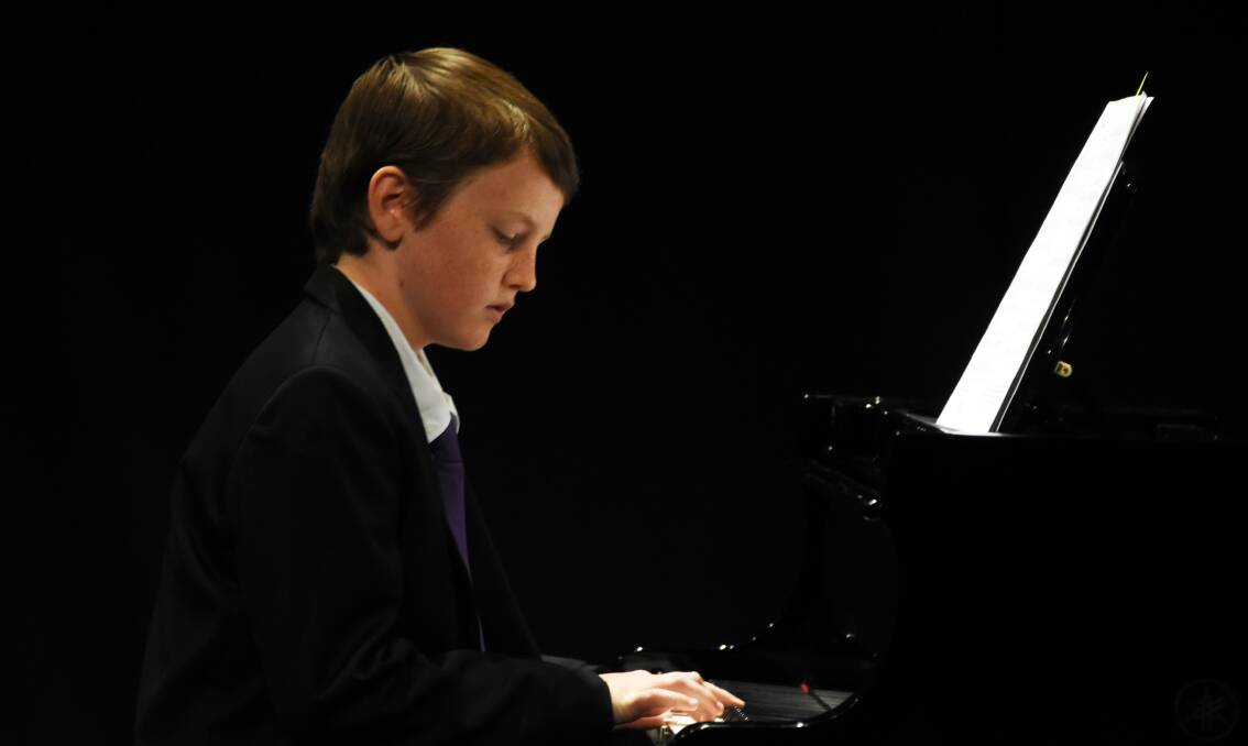 Gloucester's Joseph Hogan was among the award winners during the 2018 Taree and District Eisteddfod piano section.
